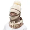 Basker vindtät mjukt ansikte täcker snö hatt för kvinnors halsduk lock
