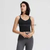 Yoga Outfit LU-30 Fitness Courir Soutien-gorge Sports Sous-vêtements Femmes Haute intensité Gilet Antichoc Rassemblement Sportswear Cross-Forme Débardeurs avec Pad