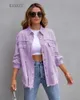 Women's Jackets Long Sleeve Fashion Denim Jeans Coat Button Jacket Causal Women Vintage Outerwear Ladies Streetwear Cardigan Pocket Clothing