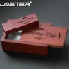 USB Flash Drives JASTER USB 2.0 customer wooden +box USB flash drive maple wood pendrive 4GB 16GB 32GB 64G U disk memory stick free shipping