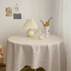 Paño de mesa Tablero de ajedrez de algodón Mantel impermeable rectangular para decoraciones de boda Comedor