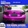 Conjunto de luz traseira do carro para honda accord x g10 led luz traseira 18-21 freio reverso estacionamento luzes running streamer indicador de sinal de volta