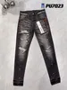 Męskie dżinsy fioletowe dżinsy projektant jean męski czarne spodnie Wysokiej jakości wysokiej jakości prosta noga