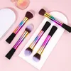 Makeup Brushes 5st Dazzling Colors Face Brush Set Ultra Soft Hair Foundation Concealer Contour Contour Blending Cosmetic Beauty Tools