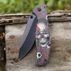 3D Steel High Hardness Camping Folding Knife Stainless Steel Hunting Knifes Survival Pocket Knives Multi function Outdoor Cutlery Blades Sharpen Cutter