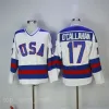 1980 VS Hockey Jersey Nationaal team 30 Jim Craig Jerseys 21 Mike Eruzione 17 Jack O'Callahan Callahan Blauw Wit Jaar Miracle On Stitched Goed voor heren