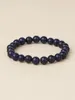 Bangle YUOKIAA Natural Lapis Lazuli Beaded Bracelet Spiritual Meditation Yoga Therapy Jewelry Vintage Classic Couple Gift