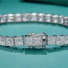 VOAINO Valentine's Day Gifts 9K14k Gold Princess Cutting CVD DEF Vvs Vs Lab Grown Diamond Tennis Bracelet For Women