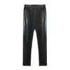 Pantaloni da uomo Pantaloni legging alla moda in ecopelle lunghi slim fit sexy skinny John