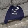 Sweats à capuche pour femmes Sweatshirts Femmes Vêtements féminins 2024 Printemps Été Nouveau style de sport de loisirs Bleu marine Imprimé numérique Col rond Loos Otjxq