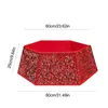 Christmas Decorations Tree Collars For Artificial Trees Foldable Sequin Hexagon Ring Stand Base Cover Large Skirt