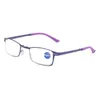 1005 New Portable Folding Reading Glasses Men's and Women's Full Frame Metal Near Use Blue Light Proof for the Elderly