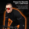 WEST BIKING – tenue de cyclisme d'hiver pour hommes, polaire chaude, veste vtt, vêtements de Sport réfléchissants, maillot, pantalon, équipement de Sport thermique, 240116