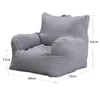 Croker Horse Lazy Sofa Bean Bag Covers Solido Coprisedia singolo senza imbottitura/Pouf interno Puff morbido divano Tatami Soggiorno 240116