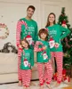 Abiti abbinati in famiglia 2024 Famiglia di Natale MATNG PAJAMAS AUD per bambini per bambini Tops+pantaloni 2 pezzi di abbigliamento per natale per pigiami vestiti per cani H240508