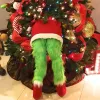 クリスマスツリーの装飾用のエルフボディクリスマスツリーホリデーパーティー用のぬいぐるみハンギングドール無料配送201128 BJ