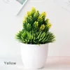 Fleurs décoratives plantes artificielles bonsaï petit arbre vert fausse fleur en pot ornement maison chambre jardin bureau décoration de bureau