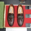 Designer de luxe hommes chaussures habillées en cuir véritable noir marron mocassins affaires à la main chaussure formelle fête bureau mariage hommes mocassins chaussures 1.9 z4