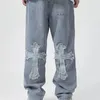 Уличная одежда, мужские мешковатые джинсы, брюки в стиле хип-хоп, мужские тонкие свободные джинсы, брюки, женские джинсы-бойфренды большого размера, джинсовые джинсы 240115