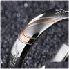 Bandringe Titanstahl Ring Schmuck Rundes Paar Halbherz Schriftzug Liebe Frau Mann Hochzeit Valentinstag Geschenk 3 39SB K2 Drop Dhveb