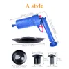 Air Power Drain Blaster Gun haute pression manuel évier plongeur ouvre salle de bains toilettes Closestool tuyau dragage propre pompe outils 240116