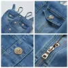 Lässige Kleider Frühling Sommer Blau Elegante Jean Kleid Frauen Vintage Knopf Denim Weibliche Ärmel Taschen Einreiher