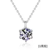 HOYON s925 argent Sterling 2 diamant pendentif femmes collier mode minimaliste collier collier bijoux cadeau 240115