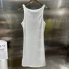 2024 Women Designer Tanks Embroidered Dress Miu Letter Tops Tees