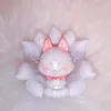 Witte oude negen Fox Fairy vossen actie figuur dierlijke magische elf vleugels schattig model ornament handgemaakte speelgoed fantasie beeldjes cadeau 240116