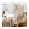Sofa Handtuch Decke Abdeckung Tapisserie Tagesdecke Decken Einfarbig Sommer Frühling Quaste Gestrickte Plaid 240115