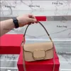 Kare Küçük Omuz Tasarımcı Crossbody Bag Büyük V Güzellik Kadınlar Çok yönlü zincir çanta Erkek Çantalar