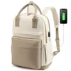 Moda mochila para mulheres multifuncional mochilas de viagem grande capacidade usb portátil mochila leve sacos escolares para meninas 240116