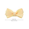 Hårtillbehör 100pc/parti 2Inch Grosgrain Ribbon Bow Clips Kids Girls Solid Bowknot Hairpins Barrettes Children Headwear Wholesale