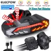 Verlichting Elecpow Fiets Inbraakalarm Achterlicht Ip65 Waterdicht USB Charge Scooter Fiets Achterlicht Richtingaanwijzer Waarschuwing Auto Remlicht