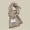 Scarves Women Men Long Scarf Vintage Elegant Houndstooth Warm Winter For Casual Daily 2024 Knit