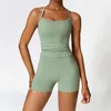 Lu Lemens Damen-Outfit, Yoga-Sets, Hosen, Weste, Übungen, Sport, Fitnessstudio, Laufen, Trainer, lässige Shorts, elastische Sportbekleidung mit hoher Taille