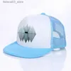 Bola Caps Moon Mountain Bear Flat Visor Malha Chapéus Homens Mulheres Arco-íris Animal Hip Hop Cap Chapéu Cool Verão Caminhadas Camping Bonés de Beisebol YF143 Q240116