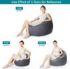 Lazy Beanbag Sofa Cover utan fyllmedelstolstol Bönväska Puff Asiento Couch Tatami Stolar Covers For AdultSkidsteens 240115