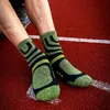 5 Pairs Socks Men Anti Blister Autumn Winter Terry Outdoor Sports Running Cycling Marathon Camping Trekking Rugby 240116