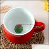 Mugs 3D Lovely Coffee Mug Heat Resisting Cartoon Animal Ceramic Cup Christmas Gift Many Styles 11 C R Drop Delivery Home Garden Dhgoq