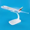 Baza Zinc Ally Material 1 500 14cm Airplane Model Aircrafts Airbus A380 Emirates Plane Model 240115