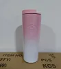 Tumblers kawa przenośna kubek wodny 304 ze stali nierdzewnej towarzysząca słomkowi słomka wytłaczona bogini gradient Starbucks 401-500 ml