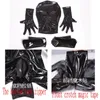 Męskie dresy S-5xl Lotard rola Plaga Body Shaper Houseboy Shiny Pu Faux skórzany kombinezon zentai seksowna bielizna cosplay lustro bodysuit