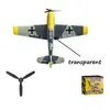 BF109 RC Airplane 24GHZ 4CH 400MM Wingspan 6axis واحد مفتاح UTURN Aerobatic Xpilot System System EPP MINI RTF TOY 240116