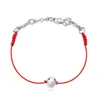 Other Bracelets Year Of Life Personality Red Rope Single Diamond Hand Rectangar Buckle Bracelet Anklet Jewelry Drop Delivery Otauz