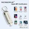 USB Flash Drives USB Flash Drive 64GB 32GB Flash Metal iOS Pen Drive 128GB 256GB 512GB For iPhone 6/6s/7/11/12/x ipad stick For Flash Disk