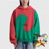 Sweats à capuche pour hommes Sweatshirts Erl Patchwork Sweat à capuche pour hommes Femmes Manteau de haute qualité à capuche Streetwear Pullyolq