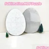 Party Favor Easter Gift Wooden Sublimation Egg Puzzle Blank Custom Jigsaw Mdf Diy Puzzles Drop Delivery Dhbda