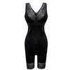 Kvinnors formare Kvinnor bantar underkläder Body Shaper spets ärmlösa bodysuits Shapewear midjekorsett Bälte Push Up Short Jumpsuits