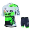 Circus Wanty Fluorescein Sportswear Maillot de cyclisme Ensemble été VTT Vêtements de vélo Uniforme Maillot Ropa Ciclismo Hombre Costume de vélo 240116